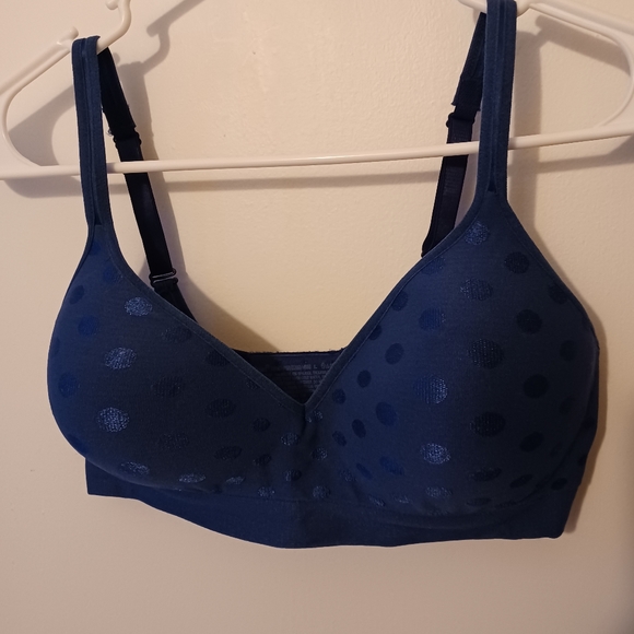 Blue No Underwire Bra - Picture 2 of 3